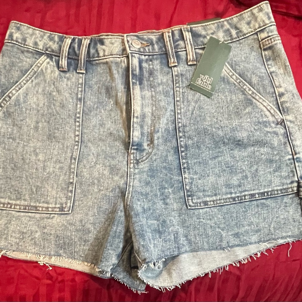 Wild Fable Acid Wash Denim Shorts